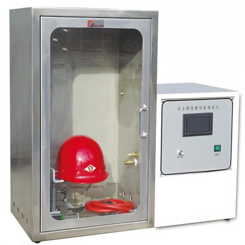 Safety hat flame retardant performance tester